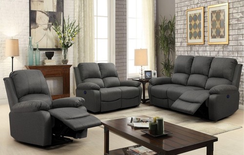 Fabric electric recliner sofa - electric,