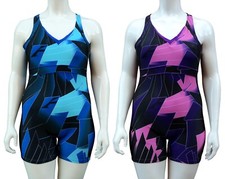 ACCLAIM Sintra Ladies Classic Fit Boy Leg Swimming Costume Lined Front 2025