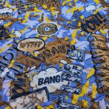 Superhero Waffle Jersey Material Comic Stretch Dress Craft Costume Fabric 58"