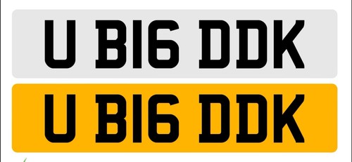 Cherished number plate rude - plate,