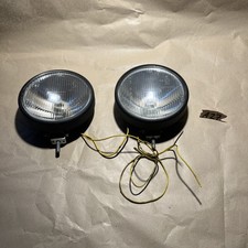 2X CLASSIC CAR SPOT LAMPS 5.5” HALOGEN RETRO FORD VAUXHSLL DRIVING LAMPS MADE UK