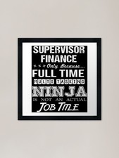 Supervisor Finance Framed Art