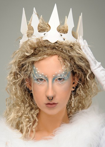 White fancy dress ice snow - white,