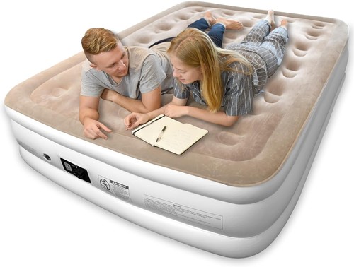 Queen air mattress with - mattress,