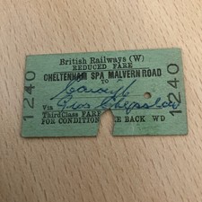 Railway. Ticket.    (
