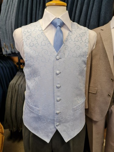 B78 mens blue swirl wedding - b78,