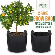 1-10X Fabric Grow Bags Pots 17L Breathable Container For Potato Plant Vegetables