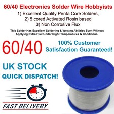 Solder Soldering Wire Premium 0.9mm 60/40 Rosin FluxCore Electronics PCB Repair