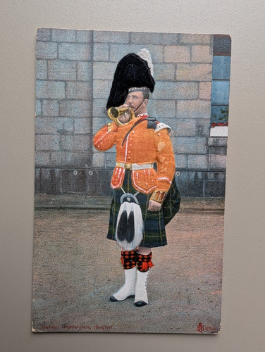 Old postcard man military - postcard,