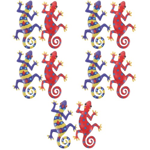 Reusable metal gecko ornaments - metal,