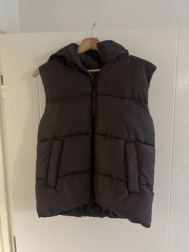 Brown puffer gilet - brown, /