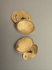 Pair Of 9ct Yellow Gold Cufflinks