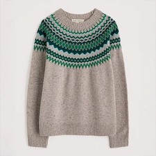 Seasalt Gurnard's Head Jumper Lambswool Windward Aran Multi