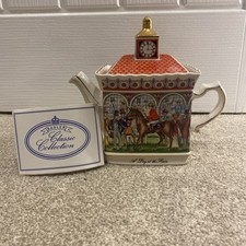 “SADLER” VINTAGE TEAPOT Championship Series “A Day At The Races” MADE IN ENGLAND