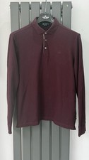 Aquascutum l/s polo burgundy BNWOT M 21”