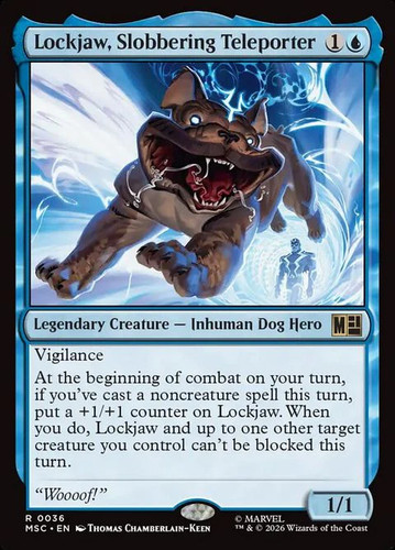 Lockjaw slobbering teleporter - slobbering,
