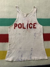 Antique Vintage Early 1900s 10s 20s 30s Police Basketball Jersey Extra Small XS
