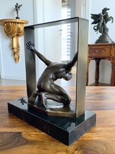 Bronze figure man sculpture