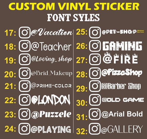 Instagram personalised vinyl - instagram,