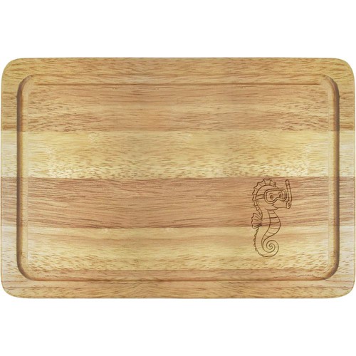 Snorkling seahorse wooden - 'snorkling,