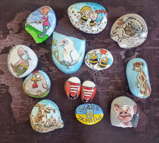Freefordarts SALE Surplus Stock Paintings on Stone Pebble  Hand Painted Stones