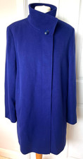 Royal Blue Wool & Cashmere Basler Winter Coat size 16 VGC