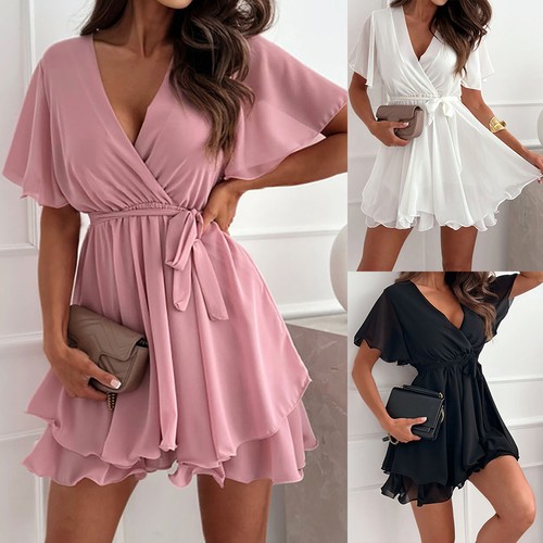 Womens neck chiffon boho - neck,