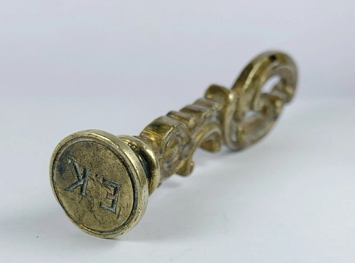 Antique gilt brass metal wax - brass,
