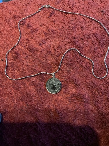 Roman coin necklace - coin,