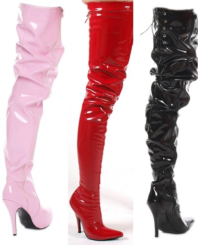 Crotch thigh high heels - , extra