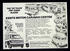 Kent Motor Caravan Centre Vintage Camper - 1972 Original Advertisement F112