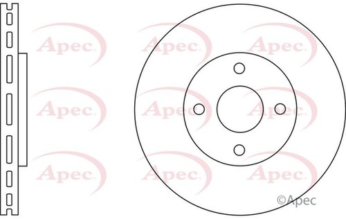 Apec brake disc front single - brake,