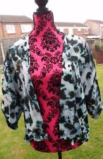 M&S MARBLE PRINT WATERFALL JACKET SIZE M BNWOT