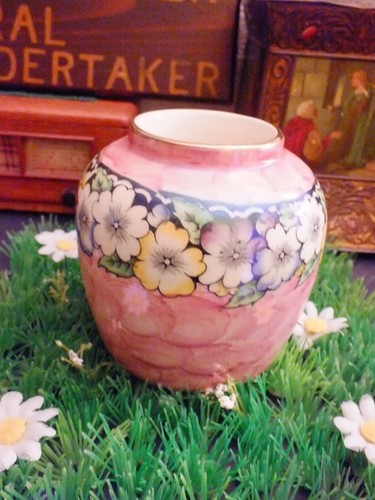 Vintage maling vase pink - maling,