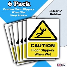 6 Pack - Caution Floor