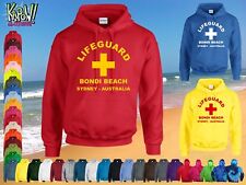 LIFEGUARD Men's Rescue Custom HOODIE Surf Surfer Hooded Sweatshirt Baywatch Top