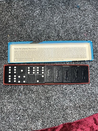 Vintage dominoes 1950s - dominoes,