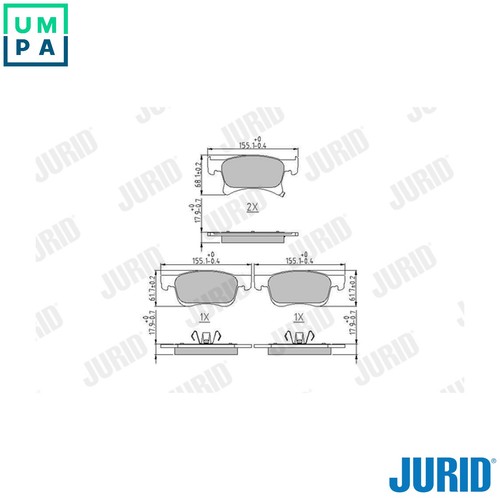 Brake pad set disc - pad,