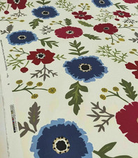 Sanderson Wind Poppies Marine