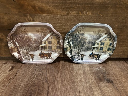 Vintage winter scene mini - vintage, to
