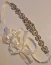 Jeweled Wedding Belt Rhinestone Wedding Belt Bridal Dress Sash