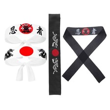 4 Pcs Headband Men Japanese