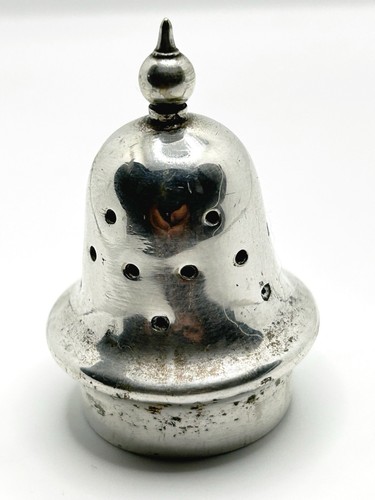 Antique solid silver pepper - antique,