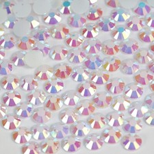 2 - 6mm Crystal Flat Back AB