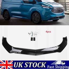 For Ford Transit Custom 12-2024 Gloss Front Bumper Lip Splitter Spoiler Body Kit