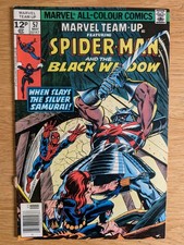 Marvel Team Up #57 (Spidey /Black Widow) Marvel Comics 1977-vgc-Pence Copy