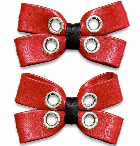 Red rivet faux - red, hair