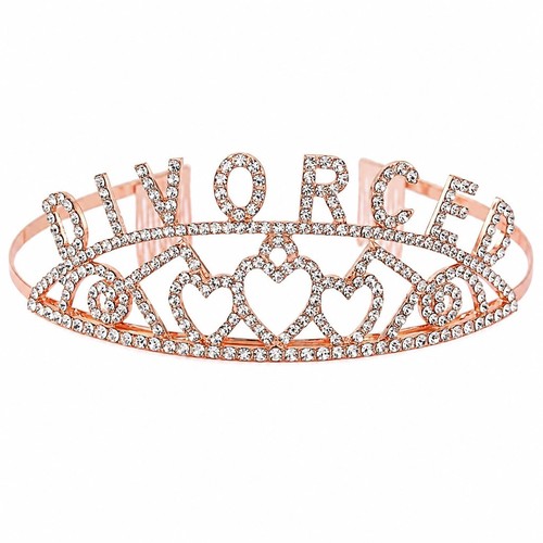 Divorce party tiara - tiara, rose