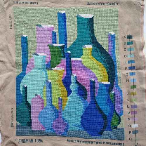 Completed tapestry needlepoint