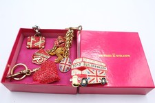 Butler & Wilson Jewellery 40th Anniversary Union Jack Signed Branded x 4